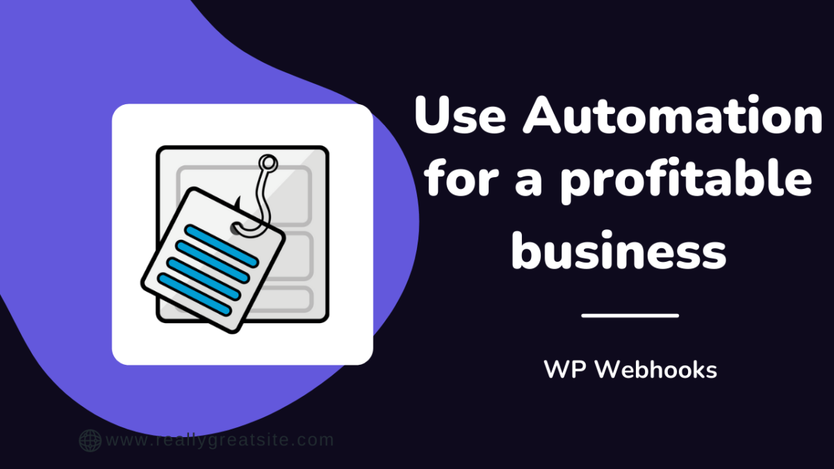 The thumbnail about the "Use Automation for a profitable WordPress business" blog post